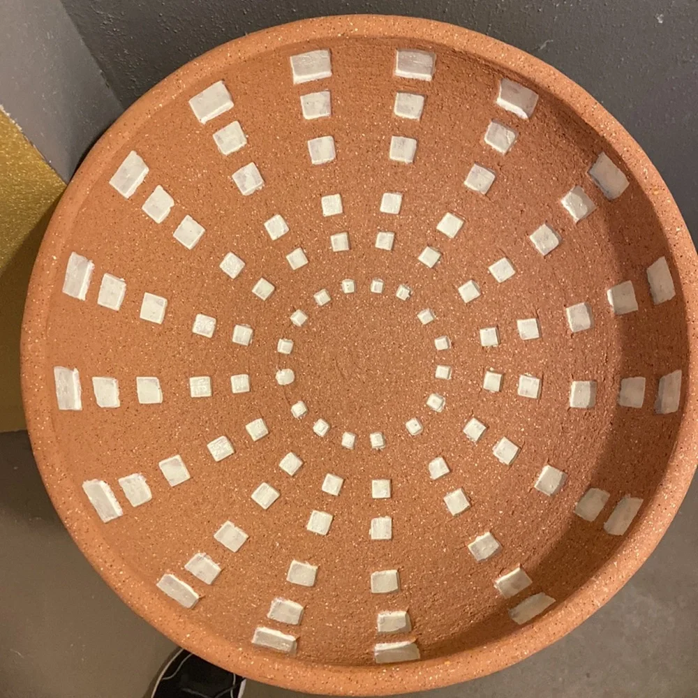 NWT PIER 1 Terracotta 12.5” Diameter Decorative Bowl